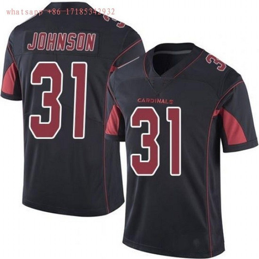 [FULLY STITCHED] #31 Arizona Cardinals David Johnson 2020 Black Limited Football Jersey 