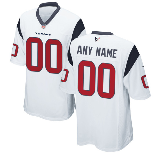 [FULLY STITCHED] Houston Texans White Style 3 Limited Football Jersey 