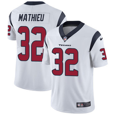 [FULLY STITCHED] #32 Houston Texans Tyrann Mathieu White Limited Football Jersey 