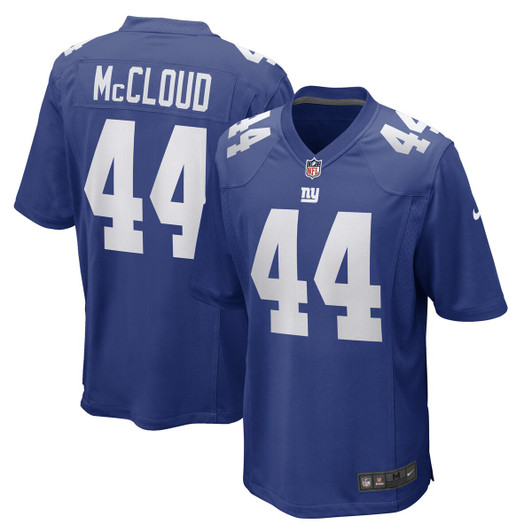 [FULLY STITCHED] New York Giants Nick Mccloud Royal Style 2 Limited Football Jersey 