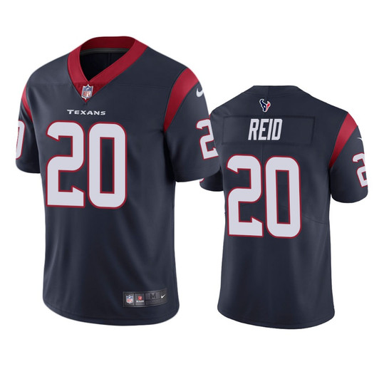[FULLY STITCHED] #20 Houston Texans Justin Reid Navy Limited Football Jersey 