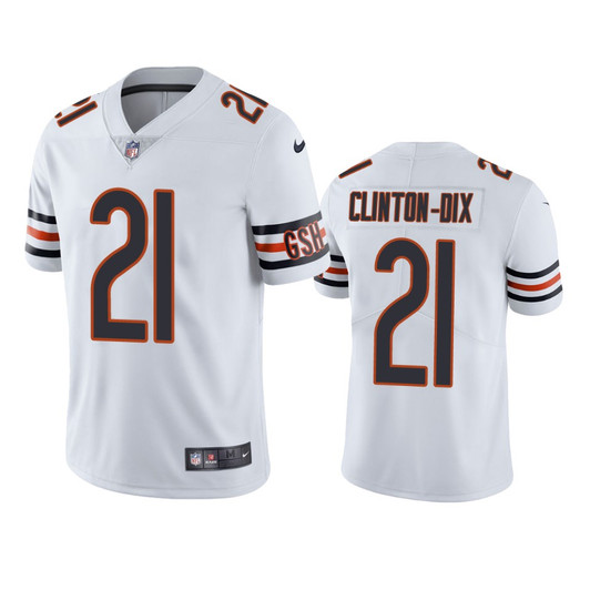 [FULLY STITCHED] Chicago Bears Ha Ha Clinton DIX White Limited Football Jersey 