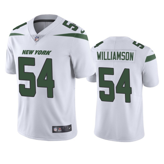 [FULLY STITCHED] New York Jets Avery Williamson White 2019 Limited Football Jersey 