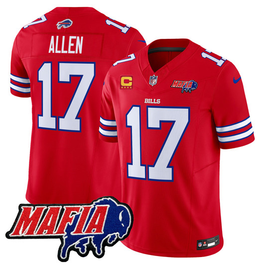 [FULLY STITCHED] Buffalo Bills 2025 Bills Mafia Patch American Limited Football Jersey 