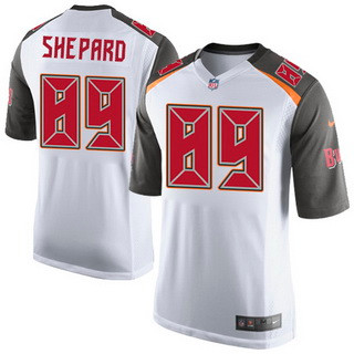 [FULLY STITCHED] #89 Tampa Bay Buccaneers Russell Shepard White Road Limited Football Jersey 