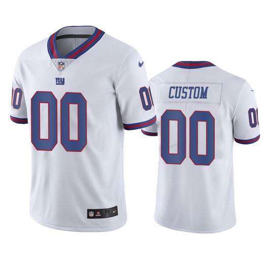 [FULLY STITCHED] New York Giants White Color Rush Limited Football Jersey 