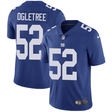 [FULLY STITCHED] #52 New York Giants Alec Ogletree Royal Blue Limited Football Jersey 