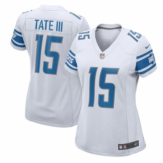[FULLY STITCHED] Detroit Lions Golden Tate 2017 White Limited Football Jersey 
