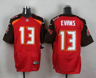 [FULLY STITCHED] #13 Tampa Bay Buccaneers Mike Evans Red Limited Football Jersey 