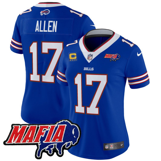 [FULLY STITCHED] Buffalo Bills 2025 Bills Mafia Patch Gridiron Limited Football Jersey 