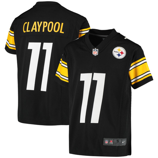 [FULLY STITCHED] Pittsburgh Steelers Chase Claypool Black Style 11 Limited Football Jersey 