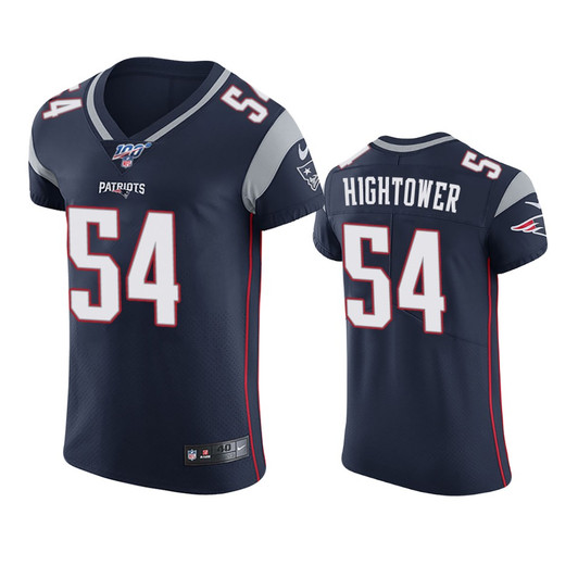 [FULLY STITCHED] New England Patriots Donta Hightower Navy 100th Season Limited Football Jersey 