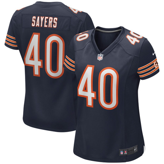 [FULLY STITCHED] Chicago Bears Gale Sayers American Navy Limited Football Jersey 