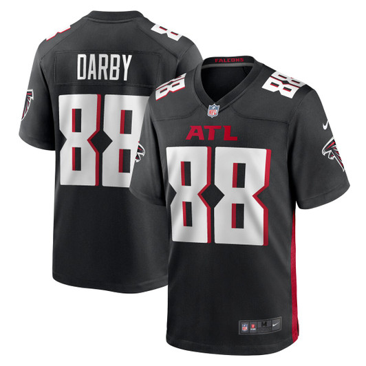 [FULLY STITCHED] Atlanta Falcons Frank Darby Black Style 3 Limited Football Jersey 