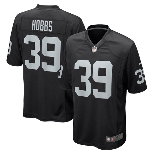 [FULLY STITCHED] Las Vegas Raiders Nate Hobbs American Black Limited Football Jersey 