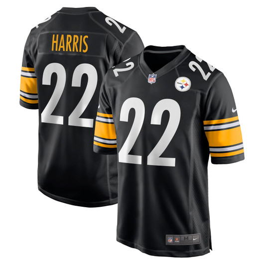 [FULLY STITCHED] Pittsburgh Steelers Najee Harris Black Style 14 Limited Football Jersey 