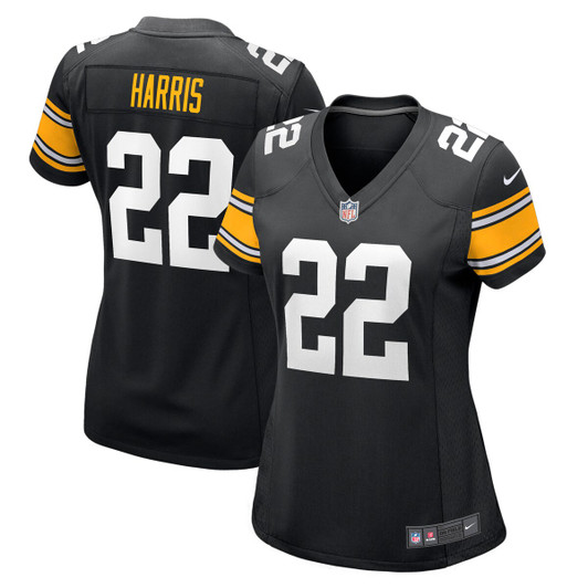 [FULLY STITCHED] Pittsburgh Steelers Najee Harris Black Style 15 Limited Football Jersey 