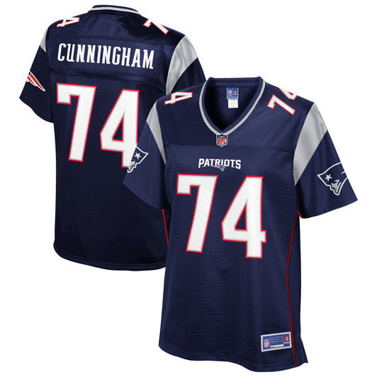 [FULLY STITCHED] New England Patriots Korey Cunningham Navy Limited Football Jersey 