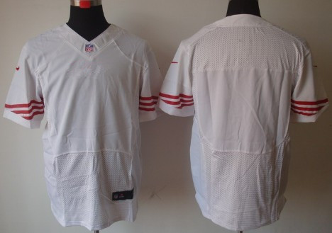 [FULLY STITCHED] San Francisco 49ers Blank White Road Limited Football Jersey 