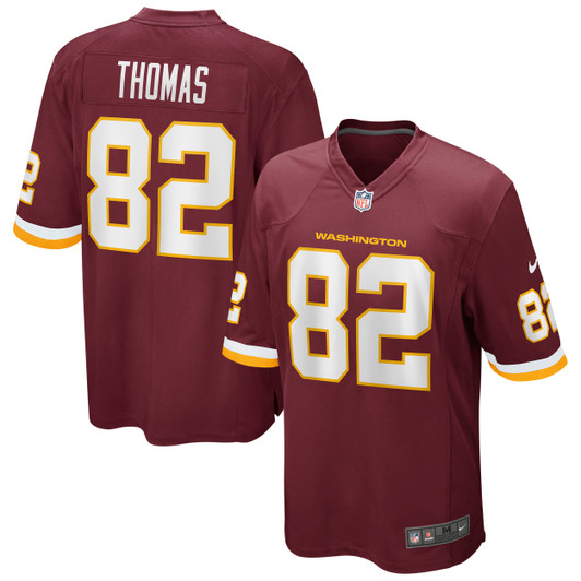 [FULLY STITCHED] Washington Football Team Logan Thomas Burgundy Style 4 Limited Football Jersey 