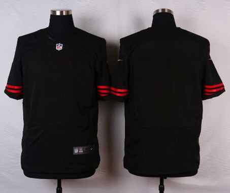 [FULLY STITCHED] San Francisco 49ers Blank Black Alternate Limited Football Jersey 