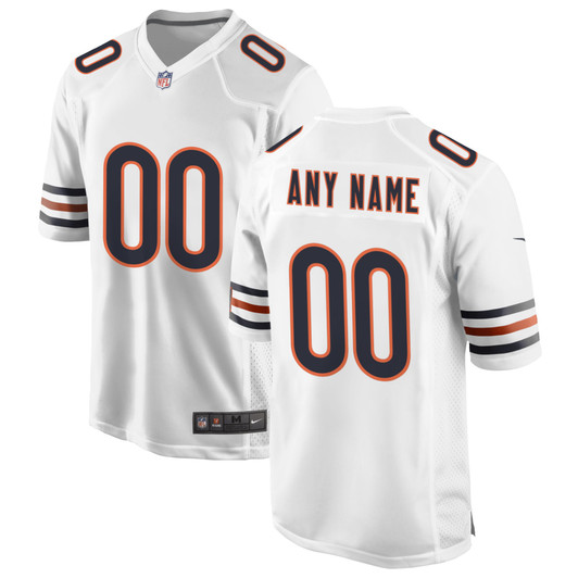 [FULLY STITCHED] Chicago Bears White Style 4 Limited Football Jersey 
