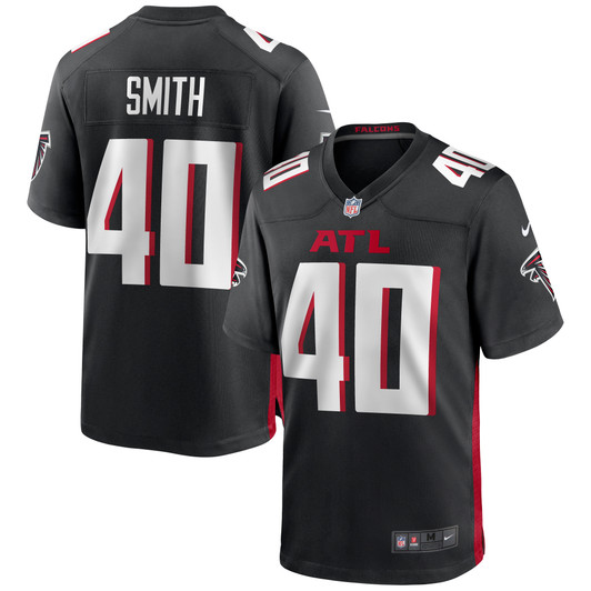 [FULLY STITCHED] Atlanta Falcons Keith Smith Black Style 4 Limited Football Jersey 
