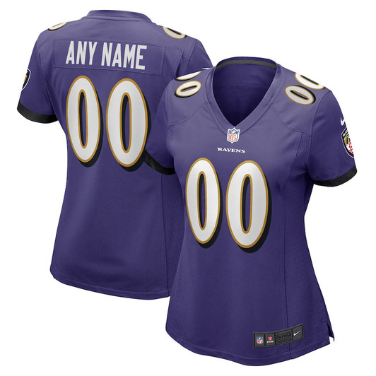 [FULLY STITCHED] Baltimore Ravens Purple Style 5 Limited Football Jersey 
