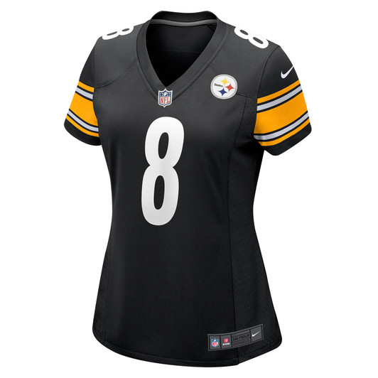 [FULLY STITCHED] Pittsburgh Steelers Kenny Pickett 2022 Draft First Round Pick Black Limited Football Jersey 