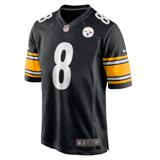 [FULLY STITCHED] Pittsburgh Steelers Kenny Pickett 2022 Draft First Round Pick Black Style 2 Limited Football Jersey 