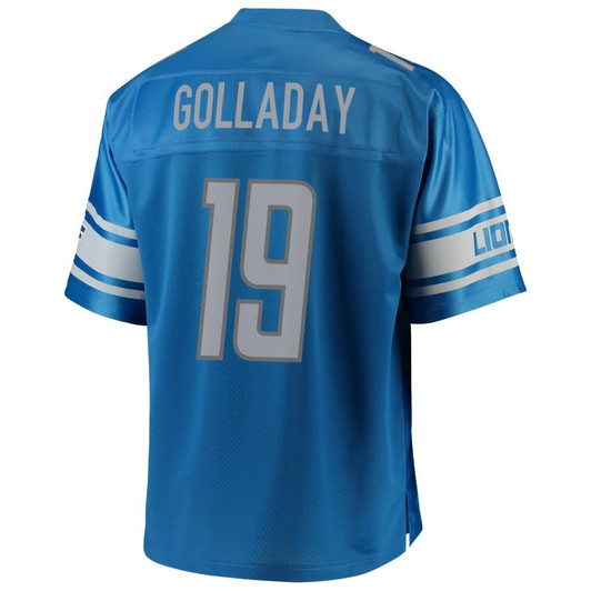 [FULLY STITCHED] Detroit Lions Kenny Golladay Blue Limited Football Jersey 