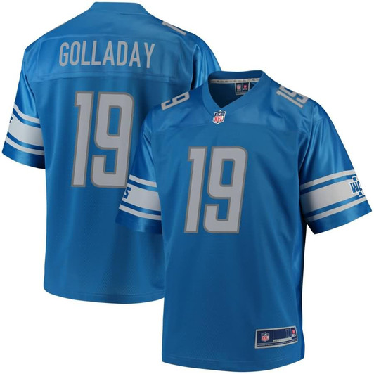 [FULLY STITCHED] Detroit Lions Kenny Golladay American Blue Limited Football Jersey 
