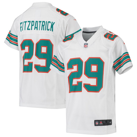 [FULLY STITCHED] Miami Dolphins Minkah Fitzpatrick White Limited Football Jersey 