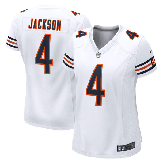 [FULLY STITCHED] Chicago Bears Eddie Jackson White Style 2 Limited Football Jersey 