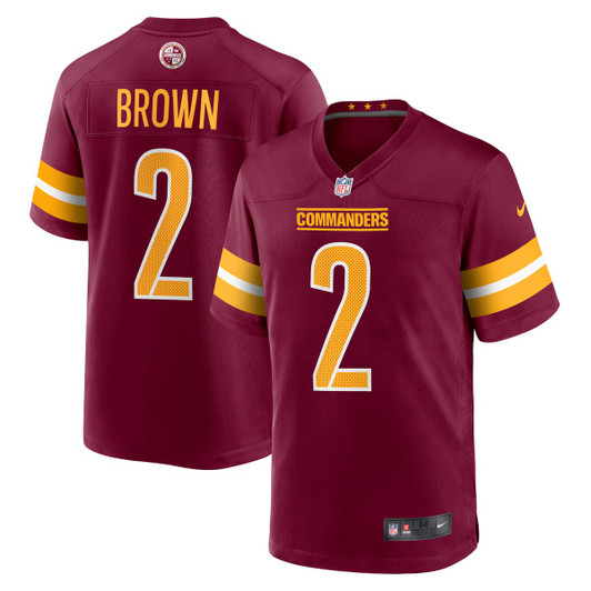 [FULLY STITCHED] Washington Commanders Dyami Brown Burgundy Style 5 Limited Football Jersey 