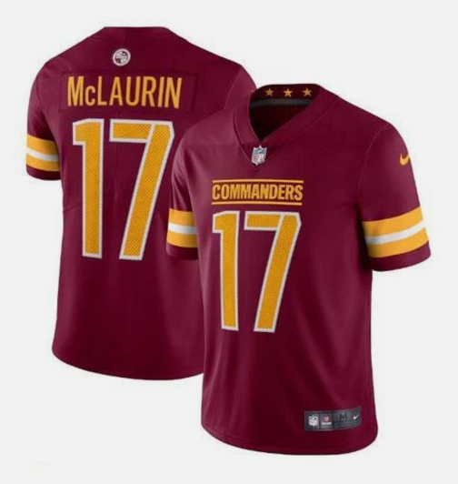 [FULLY STITCHED] Washington Commanders Terry Mclaurin Red Limited Football Jersey 