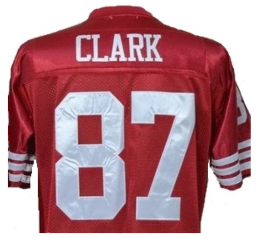 [FULLY STITCHED] San Francisco 49ers Dwight Clark San Francisco Throwback Red Limited Football Jersey 