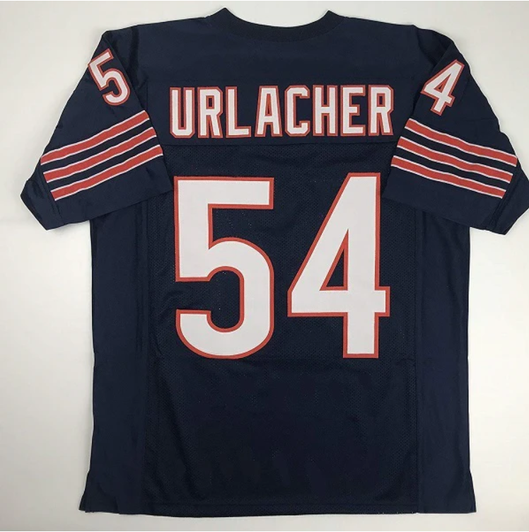 [FULLY STITCHED] Chicago Bears Brian Urlacher Throwback Black Limited Football Jersey 