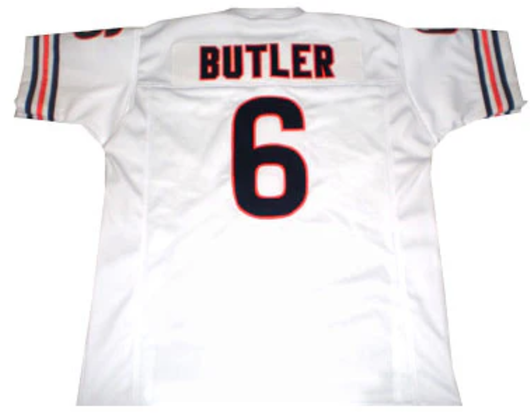 [FULLY STITCHED] Chicago Bears Kevin Butler Throwback White Limited Football Jersey 