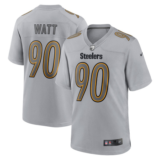 [FULLY STITCHED] Pittsburgh Steelers Atmosphere Gray Limited Football Jersey 