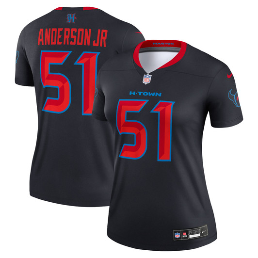 [FULLY STITCHED] Houston Texans Will Anderson Jr Navy Alternate Top Limited Football Jersey 