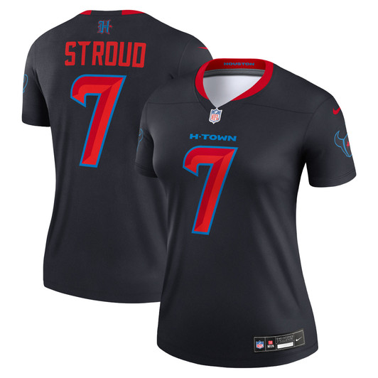 [FULLY STITCHED] Houston Texans CJ Stroud Navy Alternate Top Limited Football Jersey 