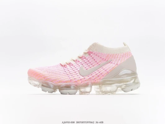 Nike Air VaporMax Flyknit 3 Pink Multi-Colour Knit Trainers AJ6910-008