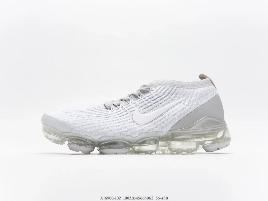 Nike Air VaporMax White Knit Running Shoes AJ6900-102