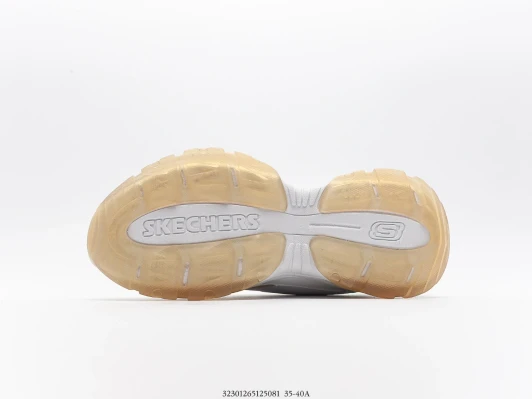 Skechers Women's Sneakers White Yellow Iridescent Chunky Sole