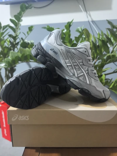 Asics Running Shoes Silver Synthetic Mesh