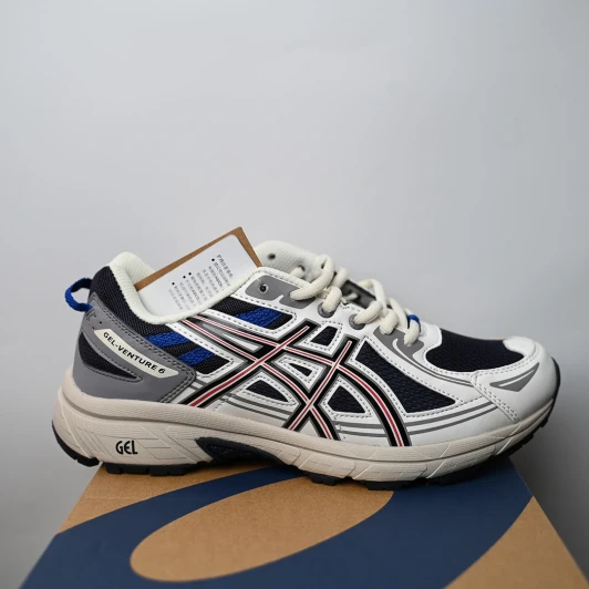 ASICS GEL-VENTURE 6 Men's Running Shoes White Blue Black