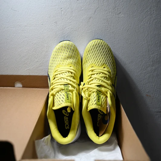 Asics Running Shoes Yellow Mesh Lightweight HYPER SPEED 1011B025-750