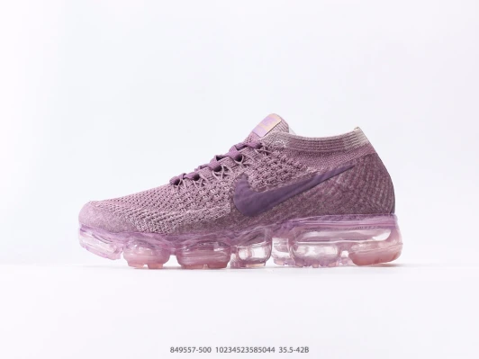 Nike Air VaporMax Flyknit 3 Lilac Knit Running Shoes 849557-500