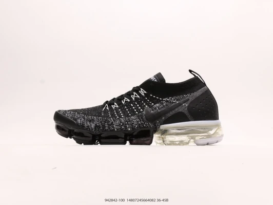 Nike Air Vapormax Knit Sneakers Black White 942842-100